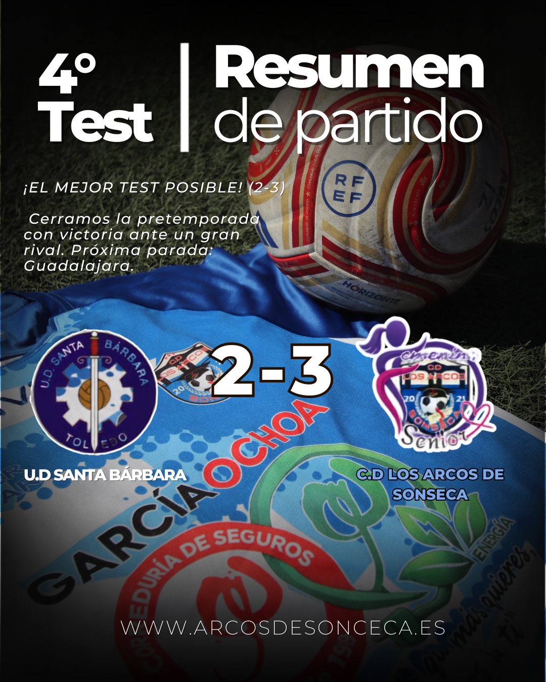 Victoria a domicilio y grandes sensaciones ante la U.D. Santa Bárbara (2-3)