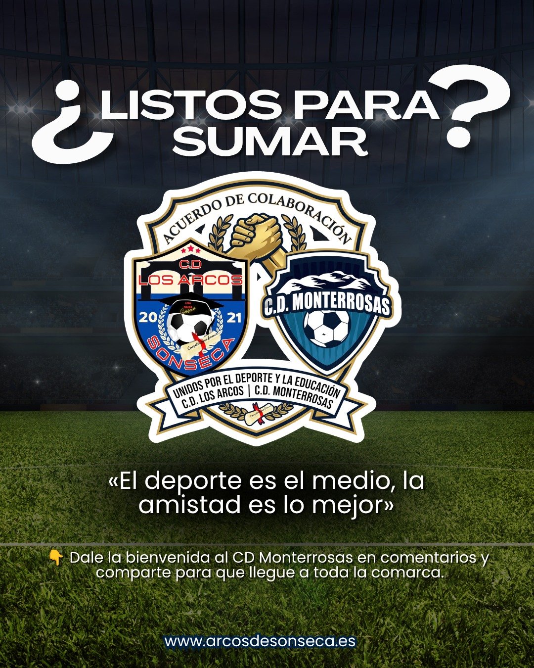 Unidos por el deporte: El C.D. Los Arcos de Sonseca y el C.D. Monterrosas suman fútbol y fútbol sala